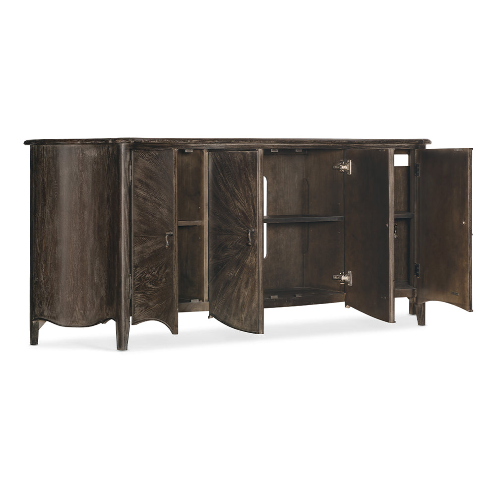 Traditions Entertainment Console Living Room Hooker Furniture   