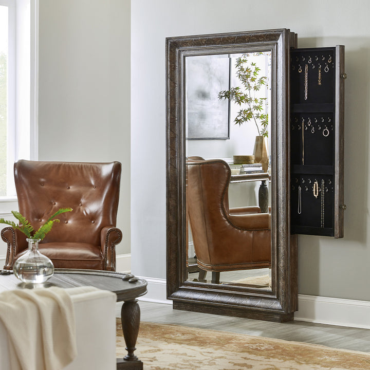 Traditions Floor Mirror with Jewelry Storage 