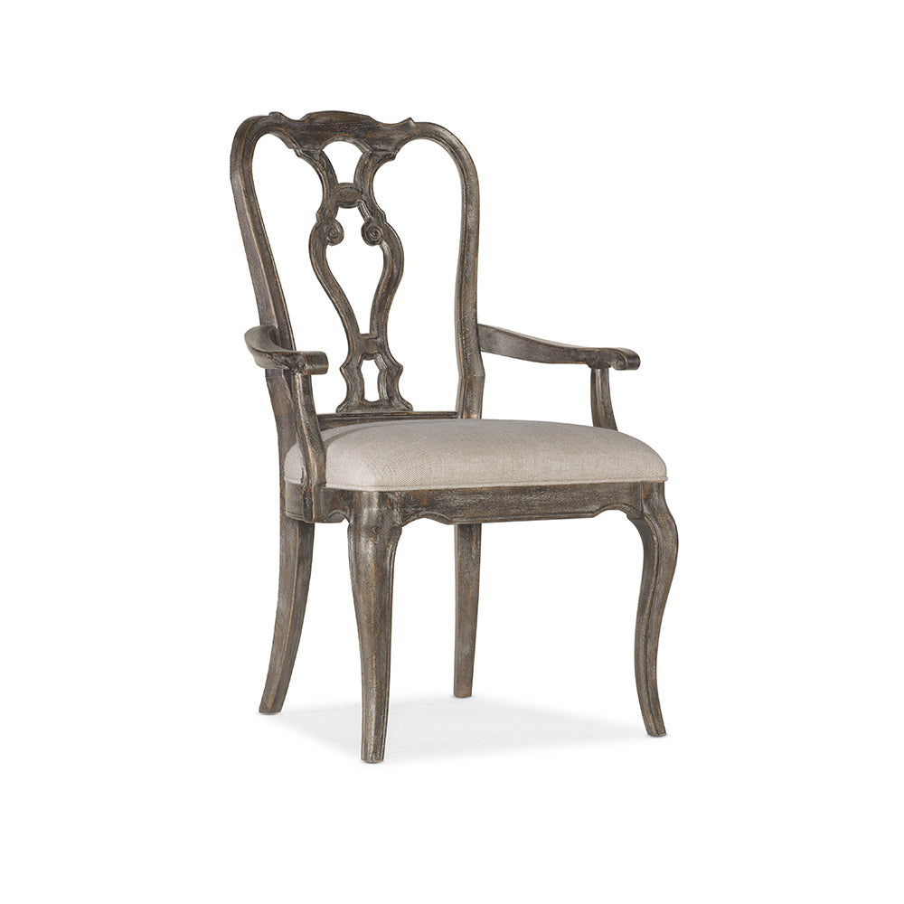 Traditions Wood Back Arm Chair 