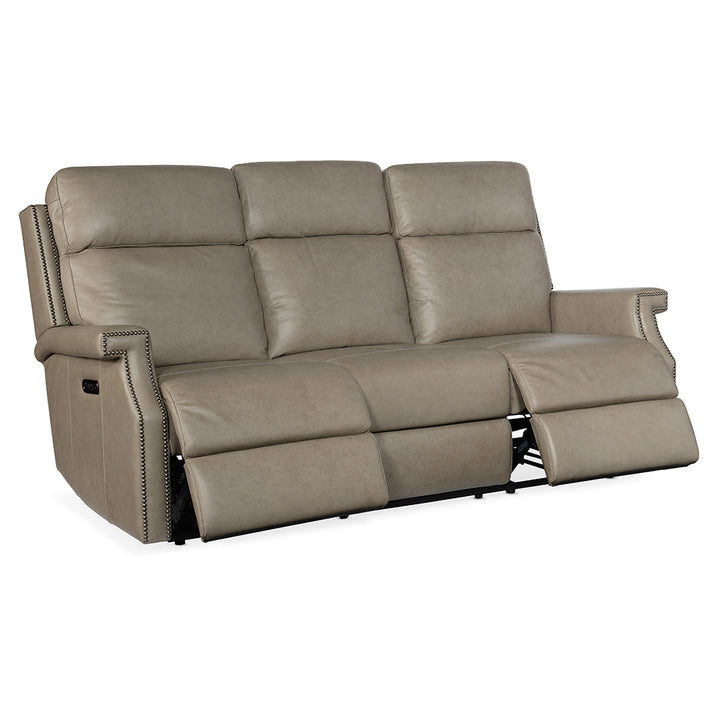 Vaughn Zero Gravity Sofa with Power Headrests Living Room Hooker Furniture   