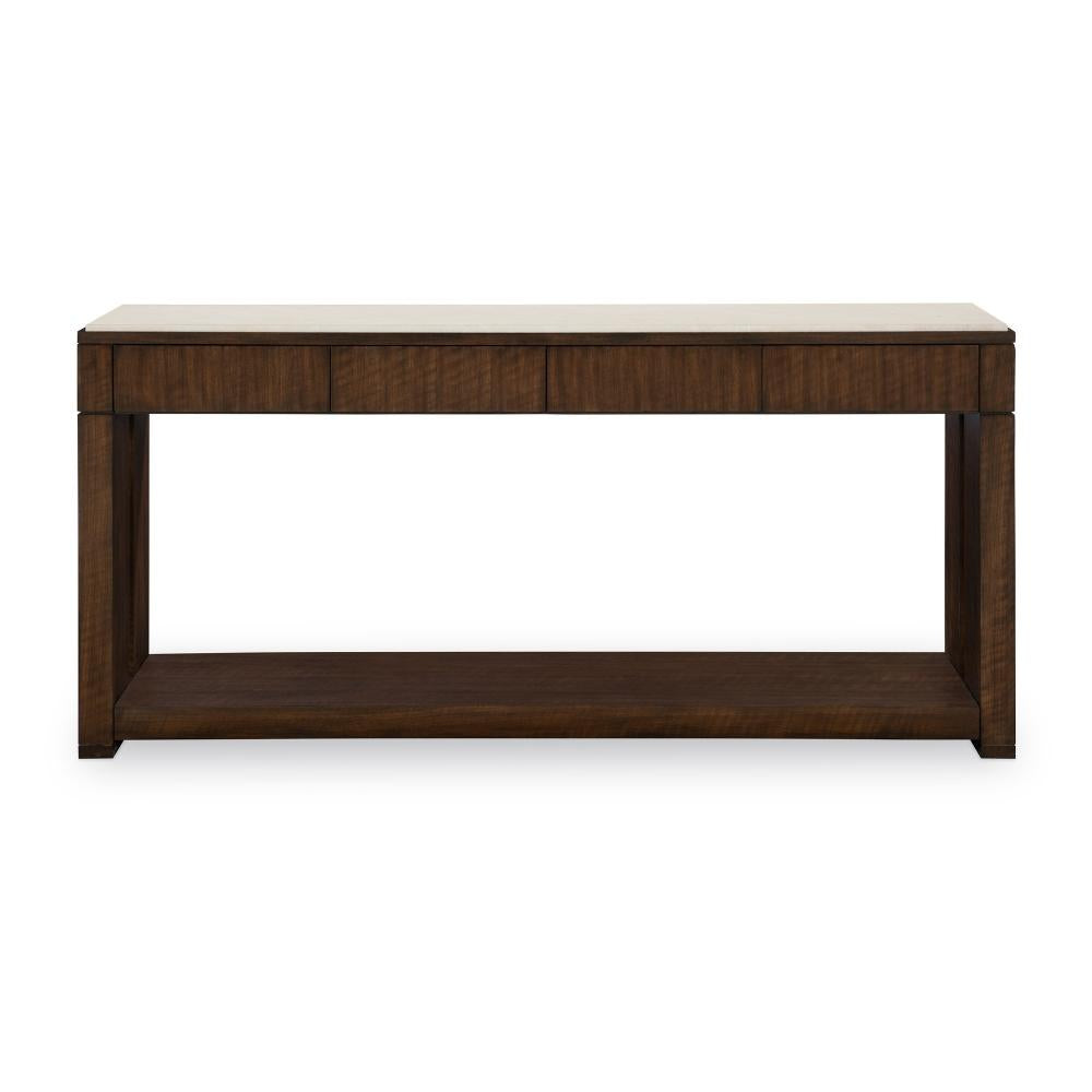 Citation Warner Console Table With Stone Top 