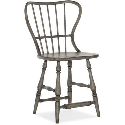 Ciao Bella Spindle Back Counter Stool-Speckled Gray 