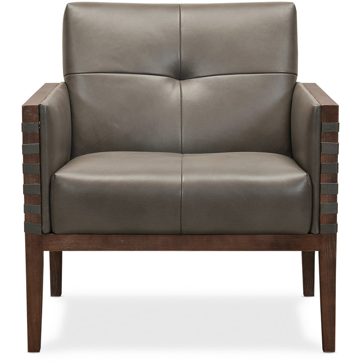 Carverdale Leather Club Chair Living Room Hooker Furniture   